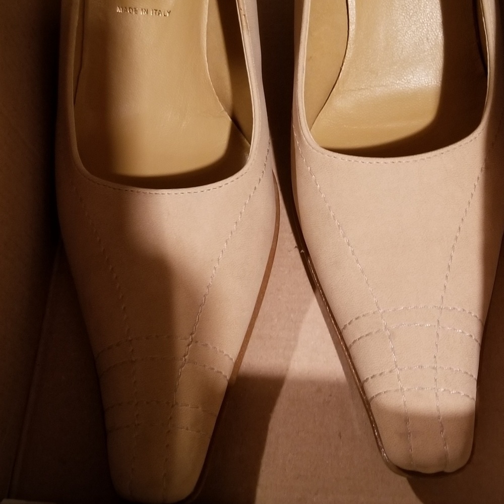 Cream color shoes